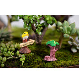 Maxbell 5 Piece Micro Landscape Mini Resin Bonsai DIY Flower Pot Decor Coconut Trees