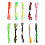 Maxbell 10 Bundle/300pcs Fly Tying Threads Silicone Straps for Flies Lures Beard DIY