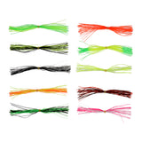 Maxbell 10 Bundle/300pcs Fly Tying Threads Silicone Straps for Flies Lures Beard DIY