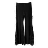 Maxbell Women Belly Dance Costumes Crystal Cotton Lace Belly Dancing Pants Trousers