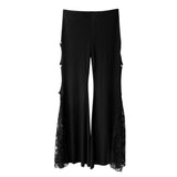 Maxbell Women Belly Dance Costumes Crystal Cotton Lace Belly Dancing Pants Trousers