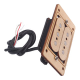 Maxbell 1Pc Dual Coil Humbucking Pickup Maple Replacement Parts for Cigar Box Guitar