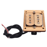 Maxbell 1Pc Dual Coil Humbucking Pickup Maple Replacement Parts for Cigar Box Guitar