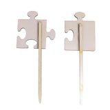 Maxbell Set of 2pcs Mrs Mr Wooden Cake Topper Sticks Wedding Cake Photo Props