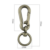 Maxbell 2pcs Camping Carabiner Spring Belt Clip Key Chain Large Swivel Snap Hook