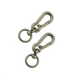 Maxbell 2pcs Camping Carabiner Spring Belt Clip Key Chain Large Swivel Snap Hook