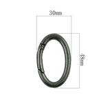 Maxbell 4pcs Oval Carabiner Camp Spring Snap Clip Hook Keychain Climbing 48x30mm