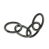 Maxbell 4pcs Oval Carabiner Camp Spring Snap Clip Hook Keychain Climbing 48x30mm