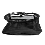Maxbell Nylon Fly Fishing Line Tray String Bag Nylon Mesh Stripping Basket Waist Net with Two Pockets Black