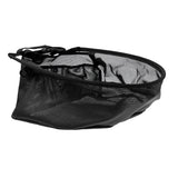 Maxbell Nylon Fly Fishing Line Tray String Bag Nylon Mesh Stripping Basket Waist Net with Two Pockets Black