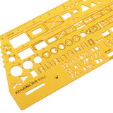 Maxbell 1 Piece Multifunction Plastic Markings Technical Drawing Template Stencil 1:50000 Plotting Scale