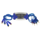 Maxbell 4 Channel RCA Ground Loop Isolator with Line Noise Eliminator Remover Filter