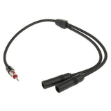 Maxbell 30cm Universal Male Female Extension Radio AM/FM Car Antenna Adapter Cable for Radio Stereo Audio Electronics