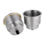 Maxbell 2Pcs Stainless Steel Recessed Cup Drink Holder for Marine Boat Camper Truck