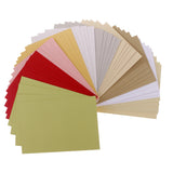 Maxbell 50 Sheets/Pack Scrapbooking Pearlescent Paper Cardstock DIY Handmade Card for Crafts