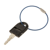 Maxbell Stainless Steel Aircraft Cable Wire Keyring KeyChain Keyholder Blue 15cm Pack Of 10PCS