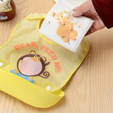 Maxbell Random Baby Soft Waterproof Easy Clean Up Bib w/ Crumb Catcher Cute Kids Bib