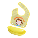 Maxbell Random Baby Soft Waterproof Easy Clean Up Bib w/ Crumb Catcher Cute Kids Bib