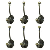 Maxbell Pack of 6PCS Cloth Coat Towel Hangers Door Wall Kitchen Bedroom Bathroom Closet Hooks with 12 Screws #7