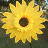 Maxbell 36cm DIY Sunflower Windmill Pinwheel Kids Outdoor Camping Beach Toy Home Garden Yard Decor Yellow