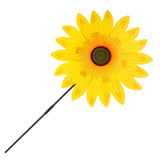 Maxbell 36cm DIY Sunflower Windmill Pinwheel Kids Outdoor Camping Beach Toy Home Garden Yard Decor Yellow