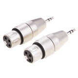 Maxbell 2 Pieces 3.5mm (1/8 Inch) TRS to XLR Cable Adapter (Male to Female)