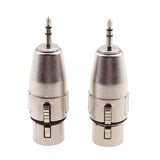 Maxbell 2 Pieces 3.5mm (1/8 Inch) TRS to XLR Cable Adapter (Male to Female)