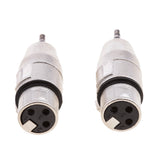 Maxbell 2 Pieces 3.5mm (1/8 Inch) TRS to XLR Cable Adapter (Male to Female)