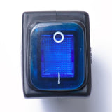 Maxbell 4 Pin On-Off Car Boat Lighted Rocker Toggle Switch Waterproof  Blue