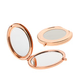 Maxbell 2pcs Pocket Mirror for Women- Small Mini Round Compact Stylish Cosmetic Makeup Travel Purse Mustache Mirror