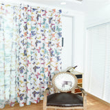 Maxbell 100x250cm Door Window Curtain Eyelet Floral Room Drape Divider Butterfly