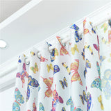 Maxbell 100x250cm Door Window Curtain Eyelet Floral Room Drape Divider Butterfly