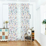 Maxbell 100x250cm Door Window Curtain Eyelet Floral Room Drape Divider Butterfly