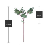 Maxbell Single Branch Artificial Eucalyptus Leaves Silk Simulation Leaves Home Decor