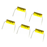 Maxbell 5 Pieces 2.2UF 100V Speaker Frequency Capacitor Divider Crossover for Audio Speaker Power Amplifier