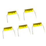 Maxbell 5 Pieces 2.2UF 100V Speaker Frequency Capacitor Divider Crossover for Audio Speaker Power Amplifier