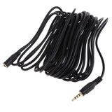 Maxbell 6m 3.5mm Jack Speaker Headphone Extension Cable for Plug Jack Stereo Car AUX