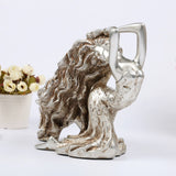 Maxbell Beauty Design Silver Plated Resin Wine Rack Wine Bottle Holder Art Handicrafts Wedding Party Tabletop Furnishing Articles