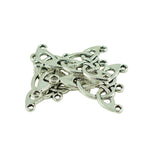 Maxbell 30 Pieces Tibetan Silver Celtic Knot Charm Pendants Connector 4 Holes for DIY Jewelry Makings