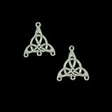 Maxbell 30 Pieces Tibetan Silver Celtic Knot Charm Pendants Connector 4 Holes for DIY Jewelry Makings