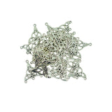 Maxbell 30 Pieces Tibetan Silver Celtic Knot Charm Pendants Connector 4 Holes for DIY Jewelry Makings