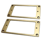 Maxbell Metal Flat Humbucker Pickup Ring Set for Les Paul Electric Guitar Parts 2mm