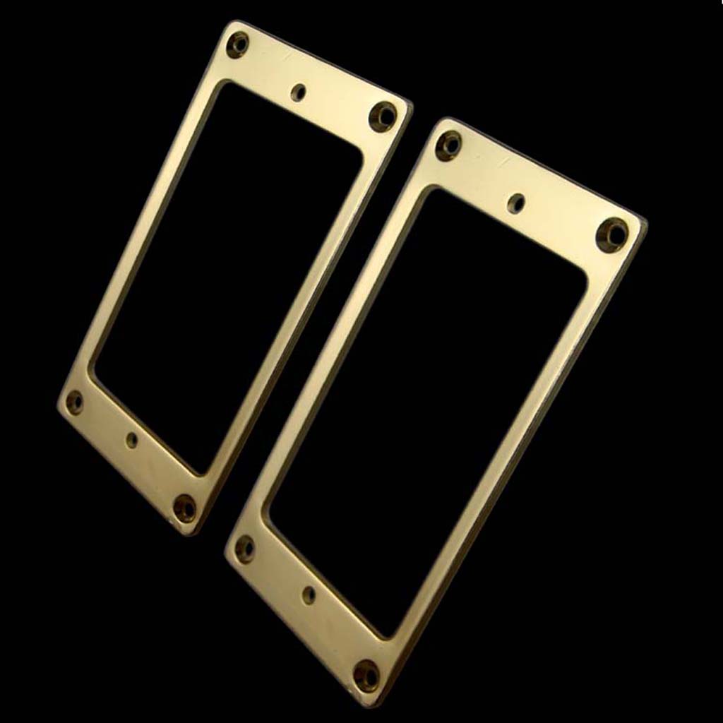 Maxbell Metal Flat Humbucker Pickup Ring Set for Les Paul Electric Guitar Parts 2mm