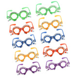 Maxbell 10 Pieces/box Plastic Colorful Optical Trial Lens Frame Optometry Equipment Eyes Optician