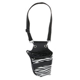 Maxbell Professional Zebra Hairdressing Scissor Shears Storage Case Barber Salon Tools Pouch Holster for Stylists