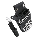 Maxbell Professional Zebra Hairdressing Scissor Shears Storage Case Barber Salon Tools Pouch Holster for Stylists