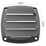 Maxbell 3 Inch Louvered Vents Style Boat Marine Hull Air Vent Grill Cover - Black