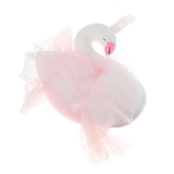 Maxbell Elegant Swan With Princess Skirt Design Kids Baby Plush Throw Pillow Bolster Toy Photography Props-Pink