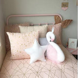 Maxbell Elegant Swan With Princess Skirt Design Kids Baby Plush Throw Pillow Bolster Toy Photography Props-Pink