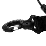 Maxbell 2 Pieces Scuba Diving Dive Camera Light Spring Coil Lanyard Nylon Webbing Strap with Quick Release Buckle and Clips